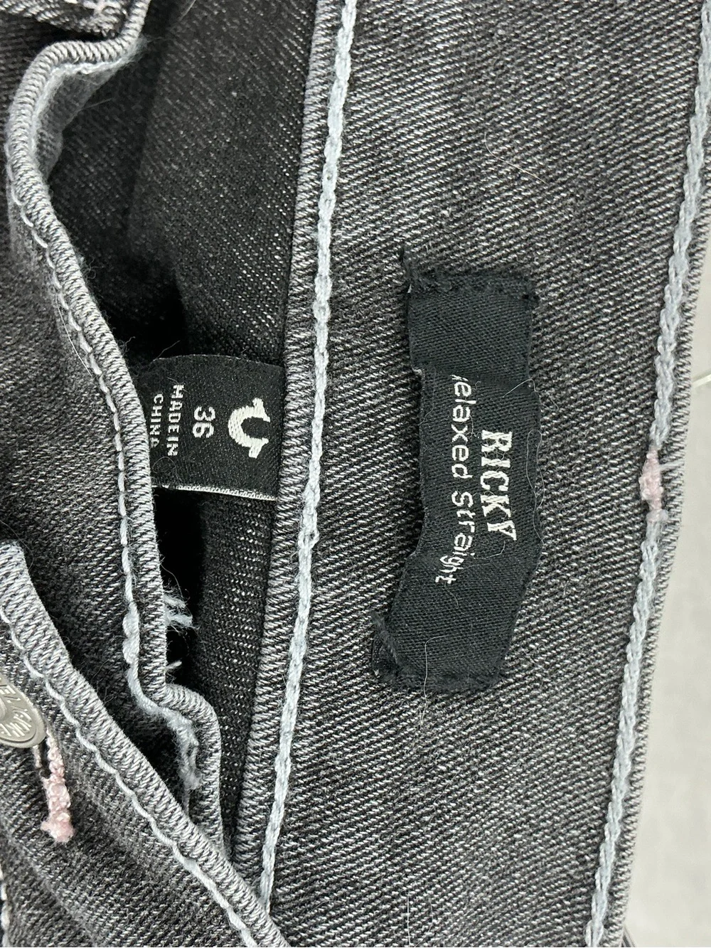 True Religion Men's Gray Bootcut Jeans 1135